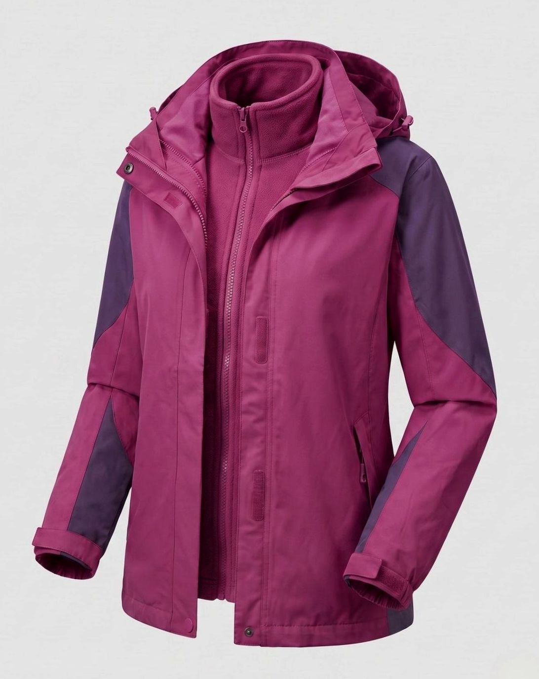 Victoria | Women's 2-in-1 Hooded Softshell Fleece Outdoor Jacket
