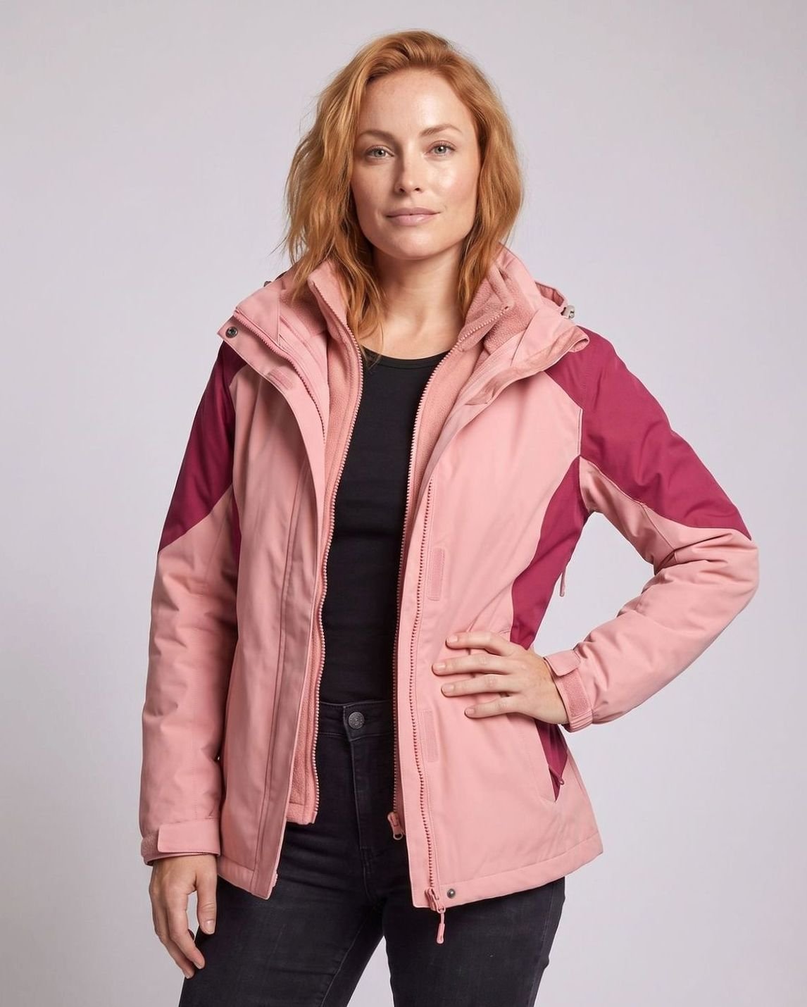 Victoria | Women's 2-in-1 Hooded Softshell Fleece Outdoor Jacket