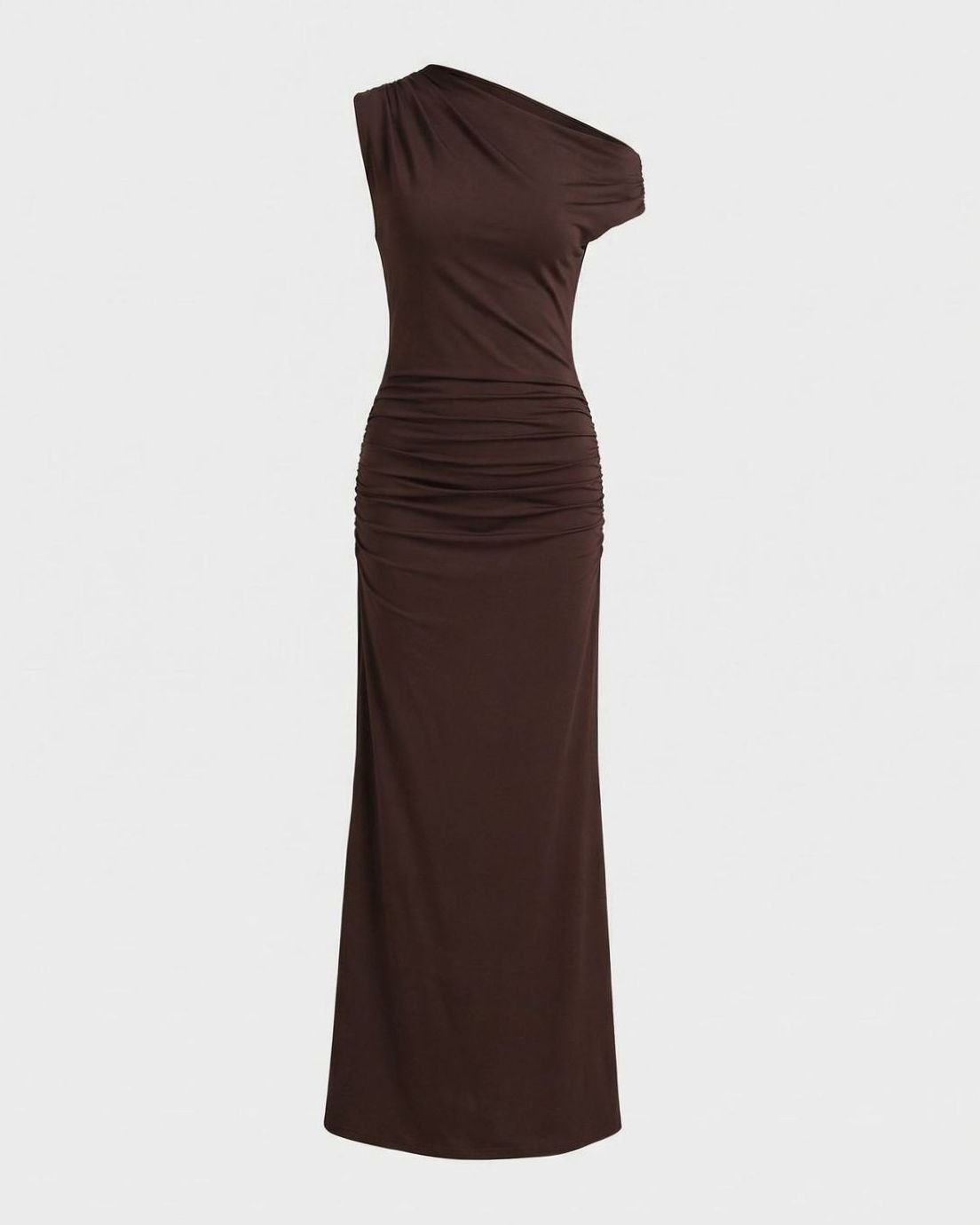 Sophia | Women's Asymmetric One-Shoulder Ruched Maxi Dress