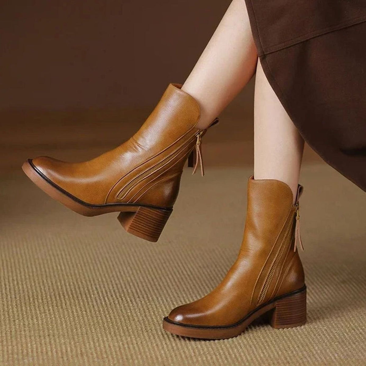 Grace | Women's Block-Heel Side-Zip Orthopedic Ankle Boots