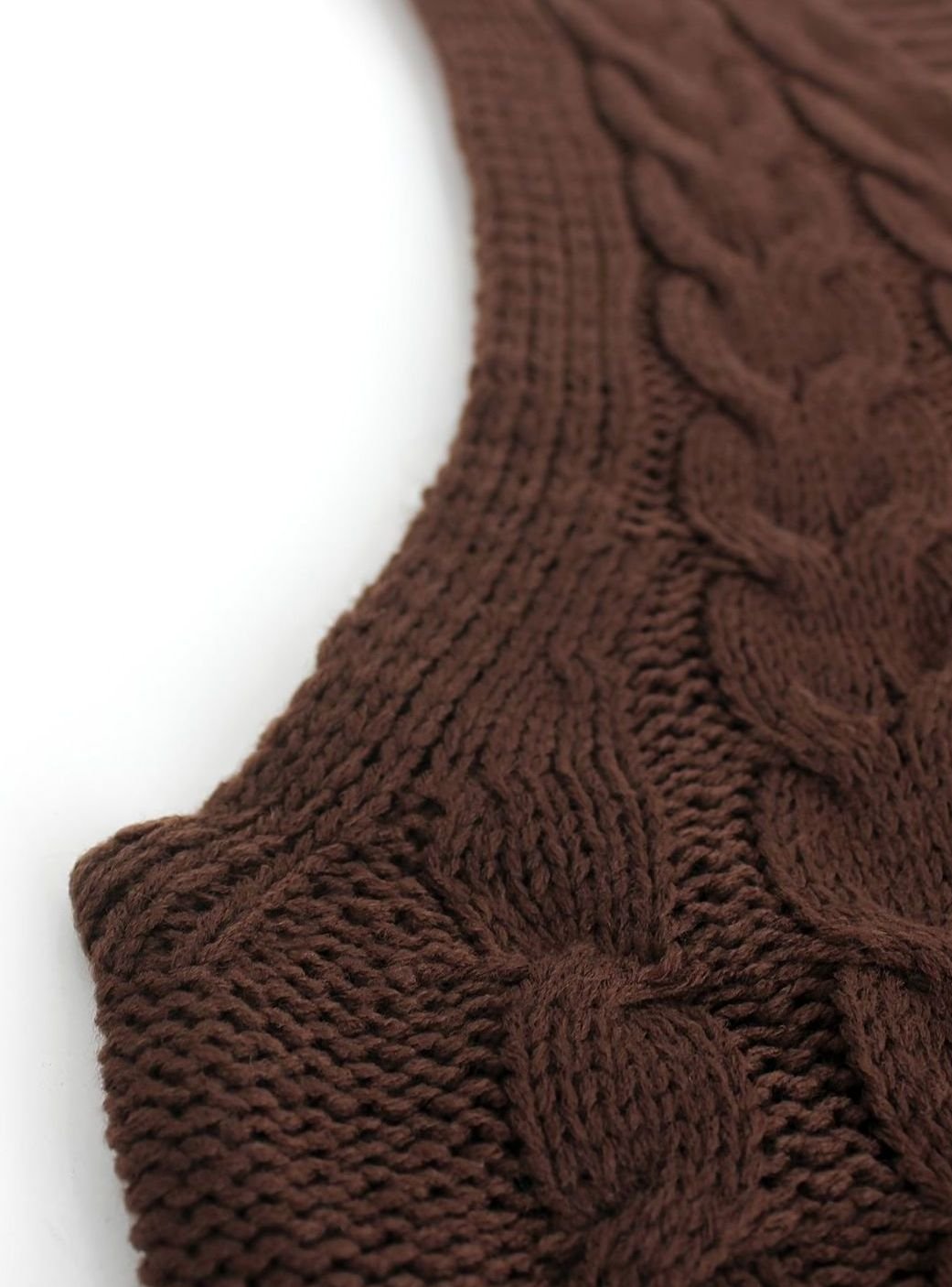 Grace | Women's Cable-Knit V-Neck Sweater Vest Relaxed Fit