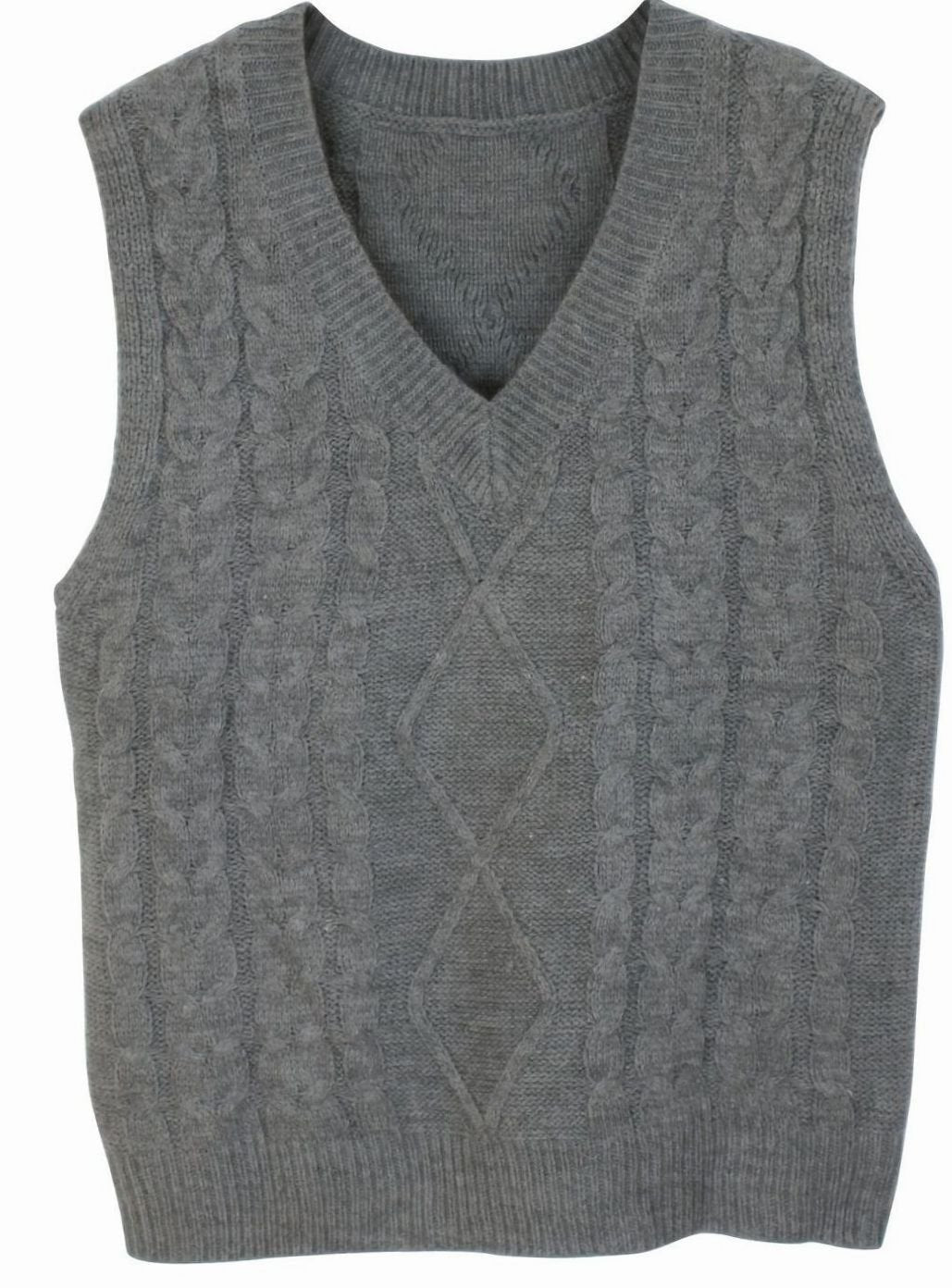 Grace | Women's Cable-Knit V-Neck Sweater Vest Relaxed Fit