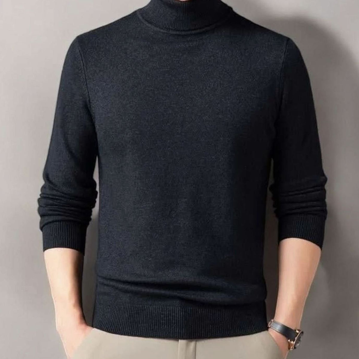 Sophia | Women's Cashmere-Blend Ribbed Turtleneck Sweater