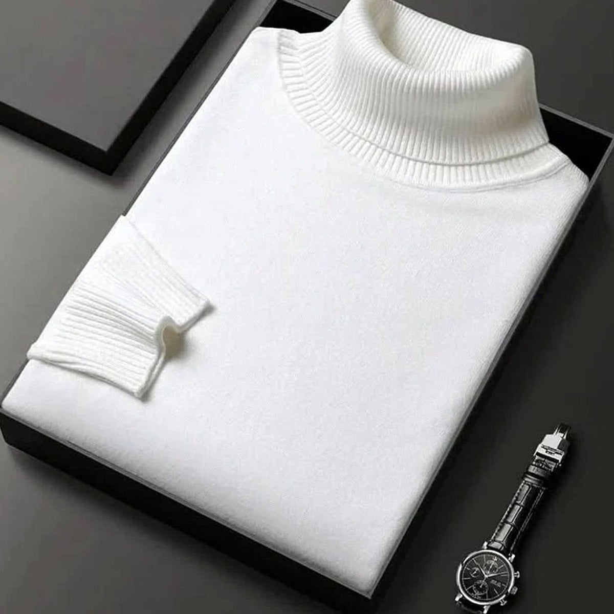 Sophia | Women's Cashmere-Blend Ribbed Turtleneck Sweater