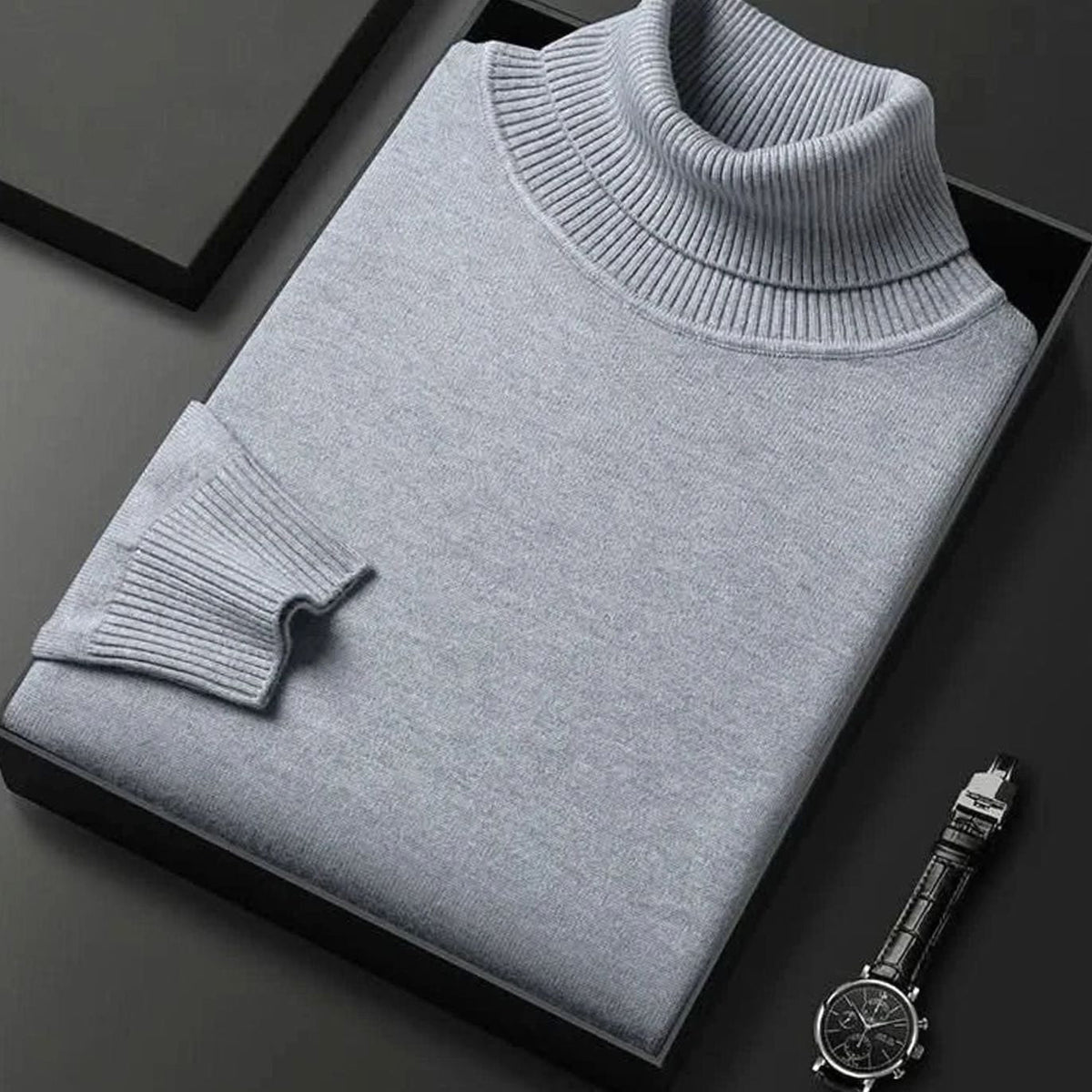 Sophia | Women's Cashmere-Blend Ribbed Turtleneck Sweater