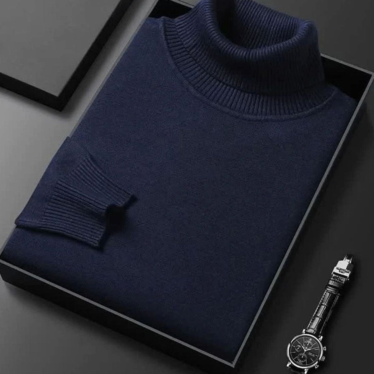 Sophia | Women's Cashmere-Blend Ribbed Turtleneck Sweater