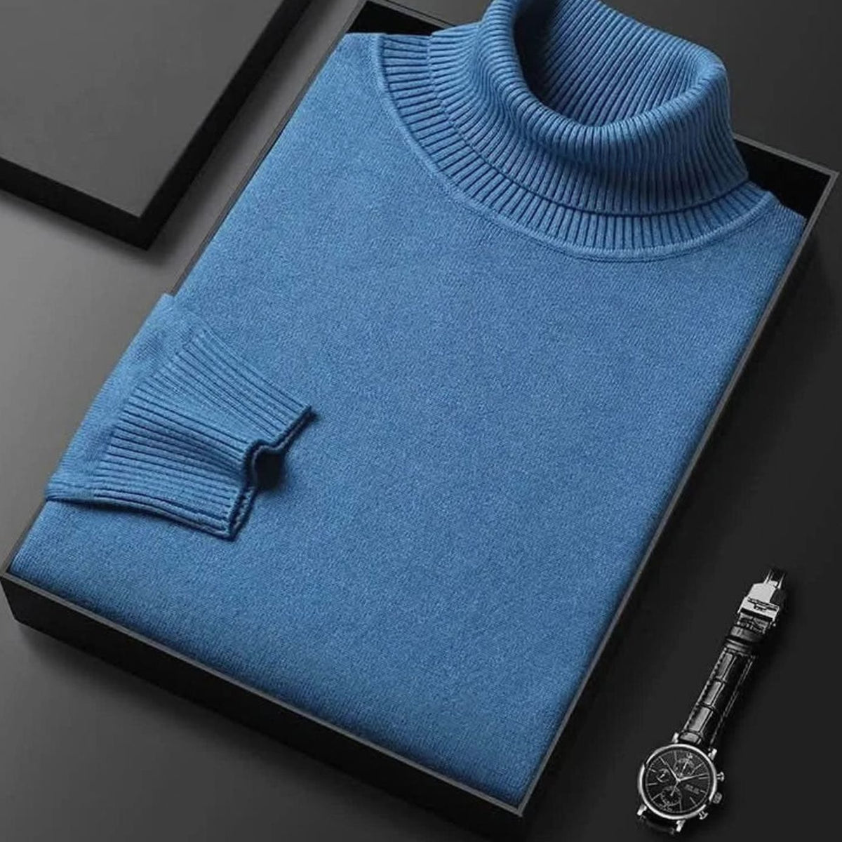 Sophia | Women's Cashmere-Blend Ribbed Turtleneck Sweater