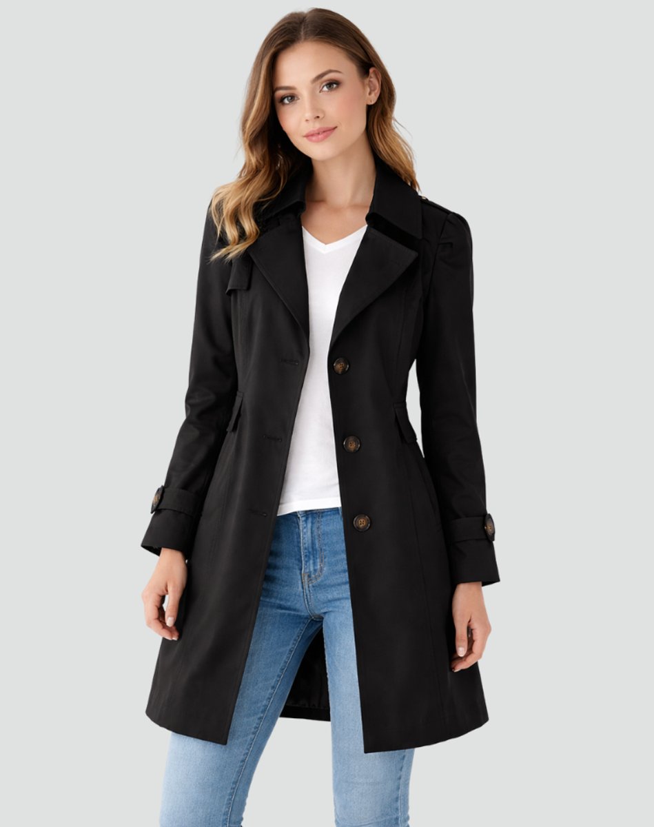 Emma | Women's Classic Tailored Mid-Length Trench Coat