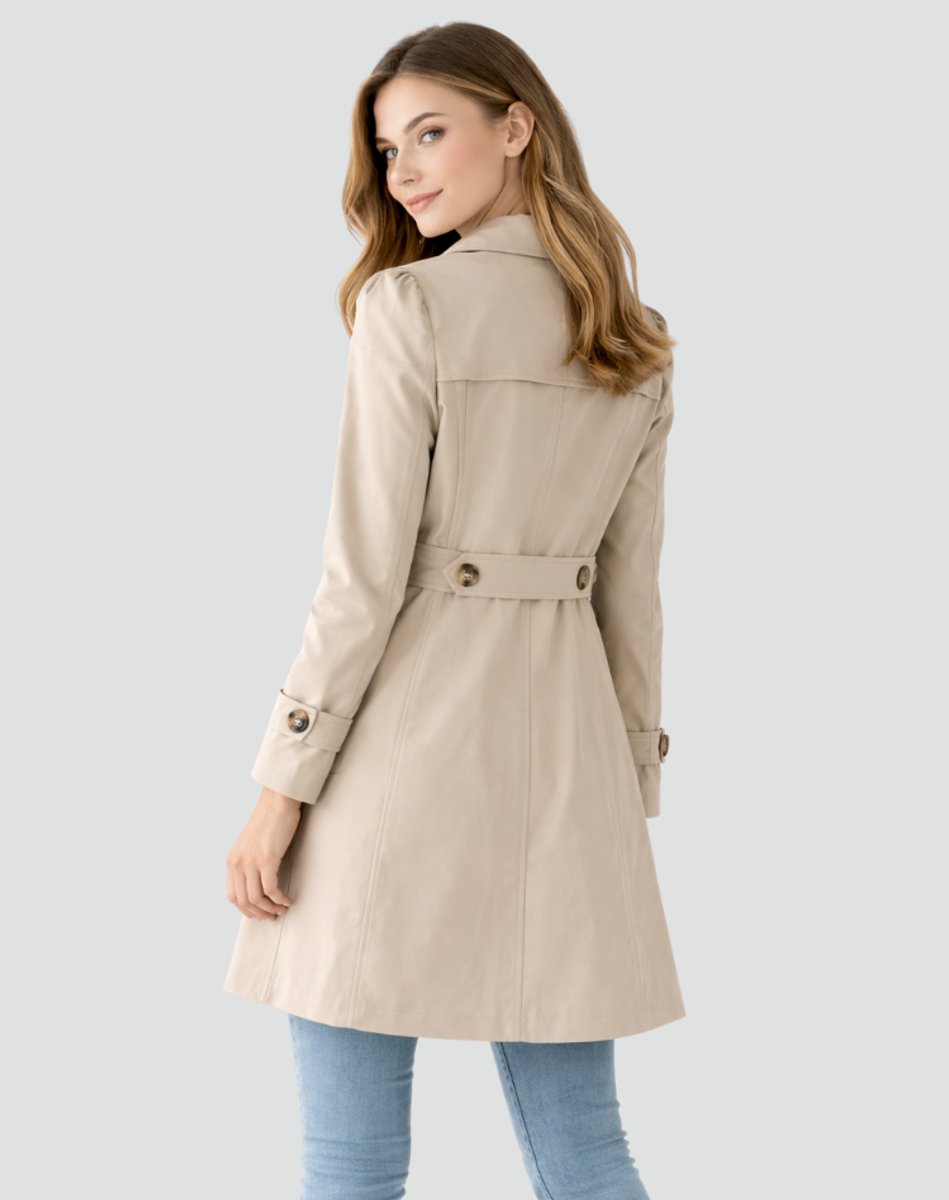 Emma | Women's Classic Tailored Mid-Length Trench Coat