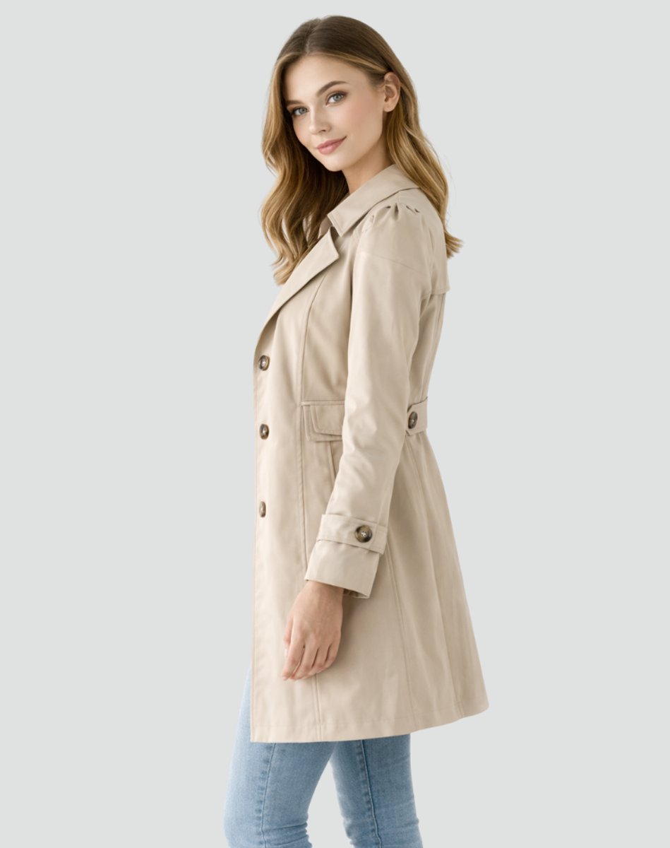 Emma | Women's Classic Tailored Mid-Length Trench Coat