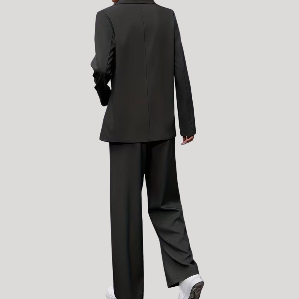 Victoria | Women's Double-Breasted Wide-Leg Blazer Pants Suit Set