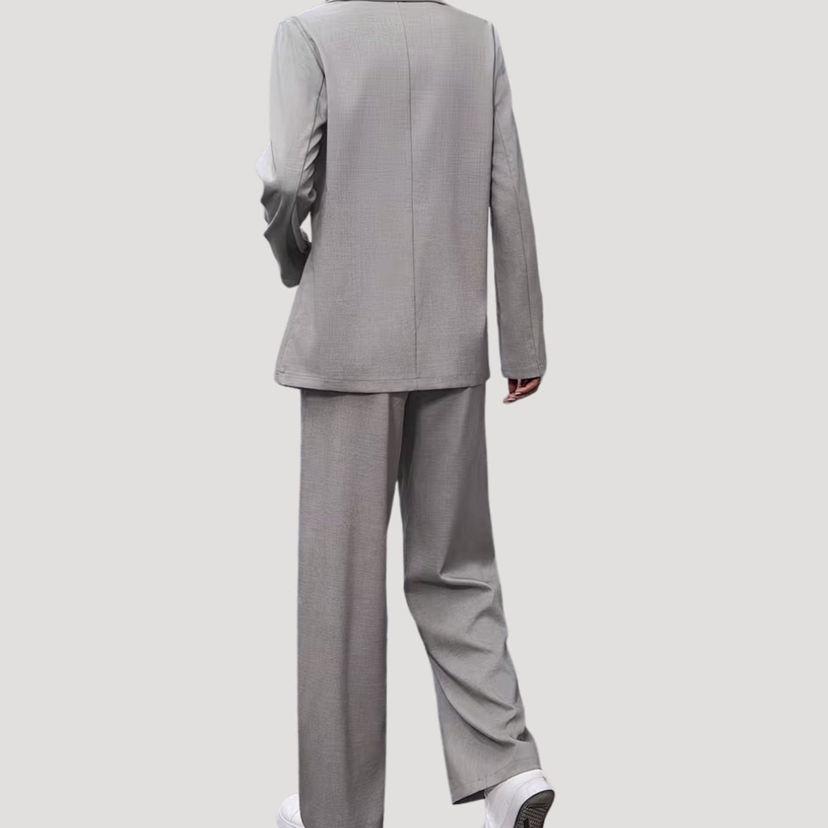 Victoria | Women's Double-Breasted Wide-Leg Blazer Pants Suit Set