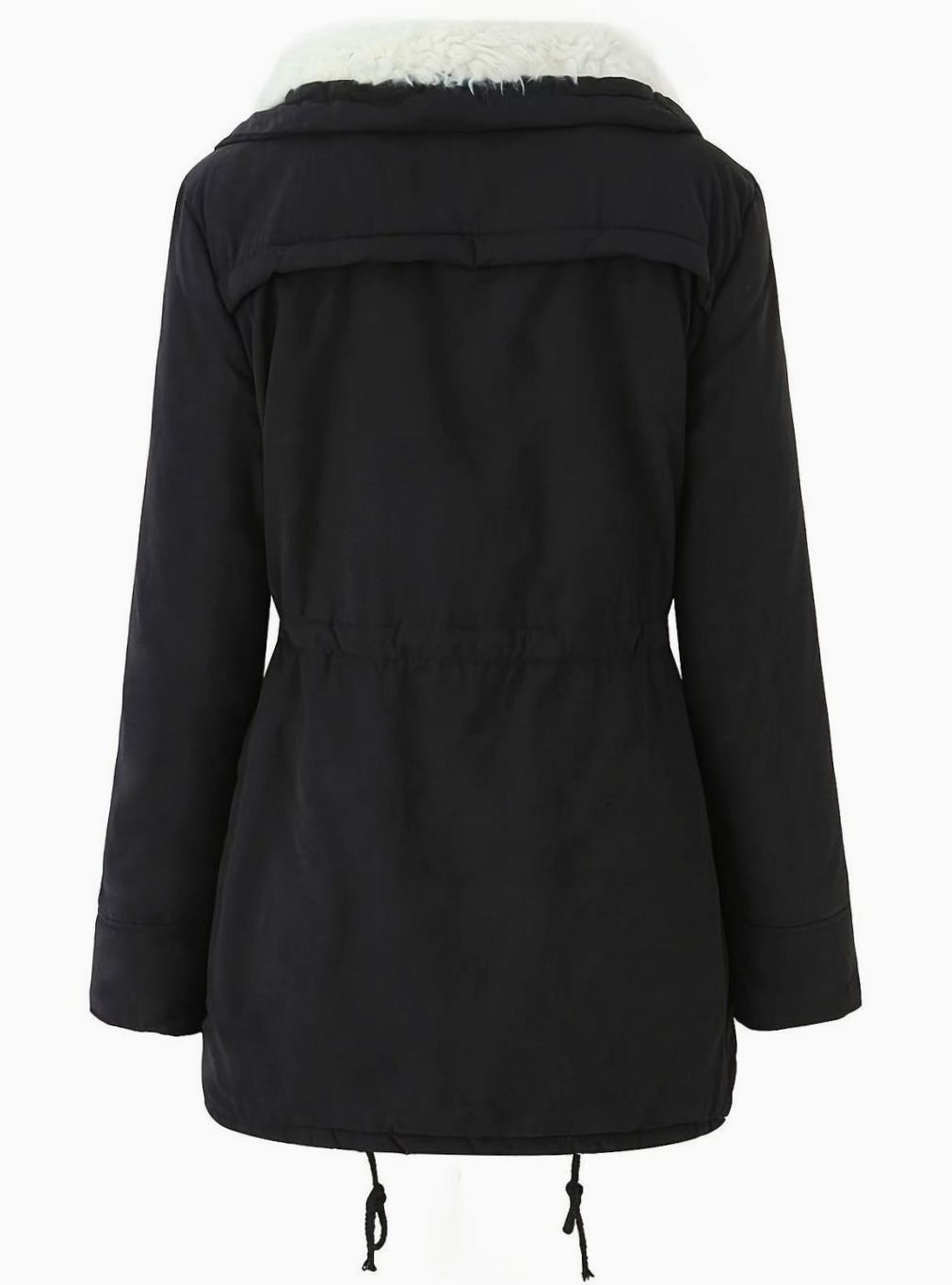 Madison | Women's Faux Fur Collar Drawstring Waist Winter Parka