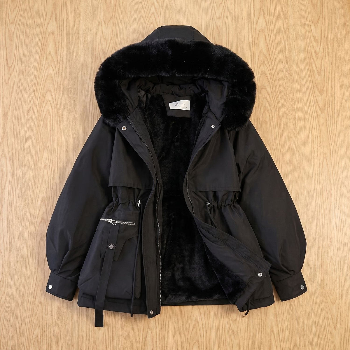 Harper | Women's Faux Fur Hood Drawstring Parka Winter Coat