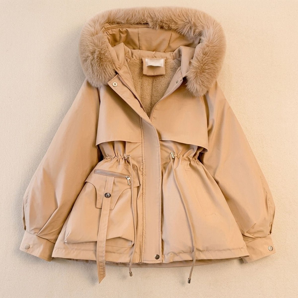 Harper | Women's Faux Fur Hood Drawstring Parka Winter Coat