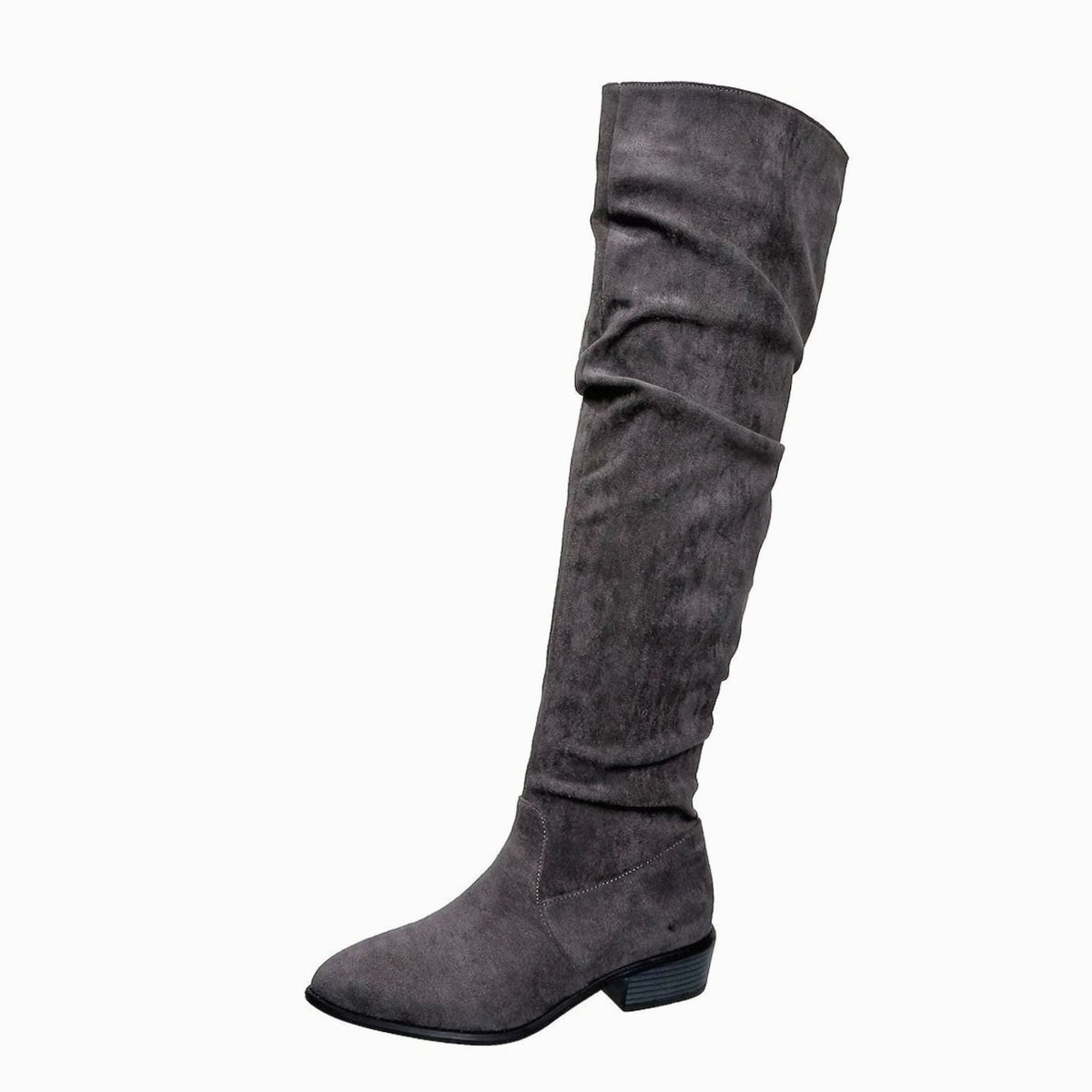 Layla | Women's Faux Suede Slouchy Over-the-Knee High Boots