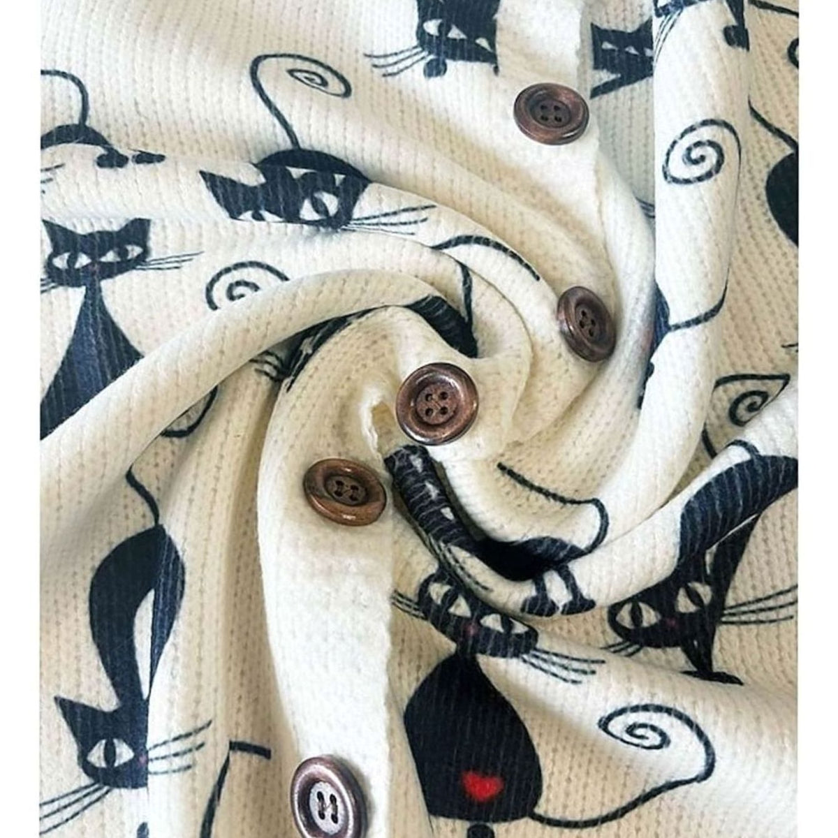 Grace | Women's Floral Long-Sleeve Knit Button-Front Cardigan