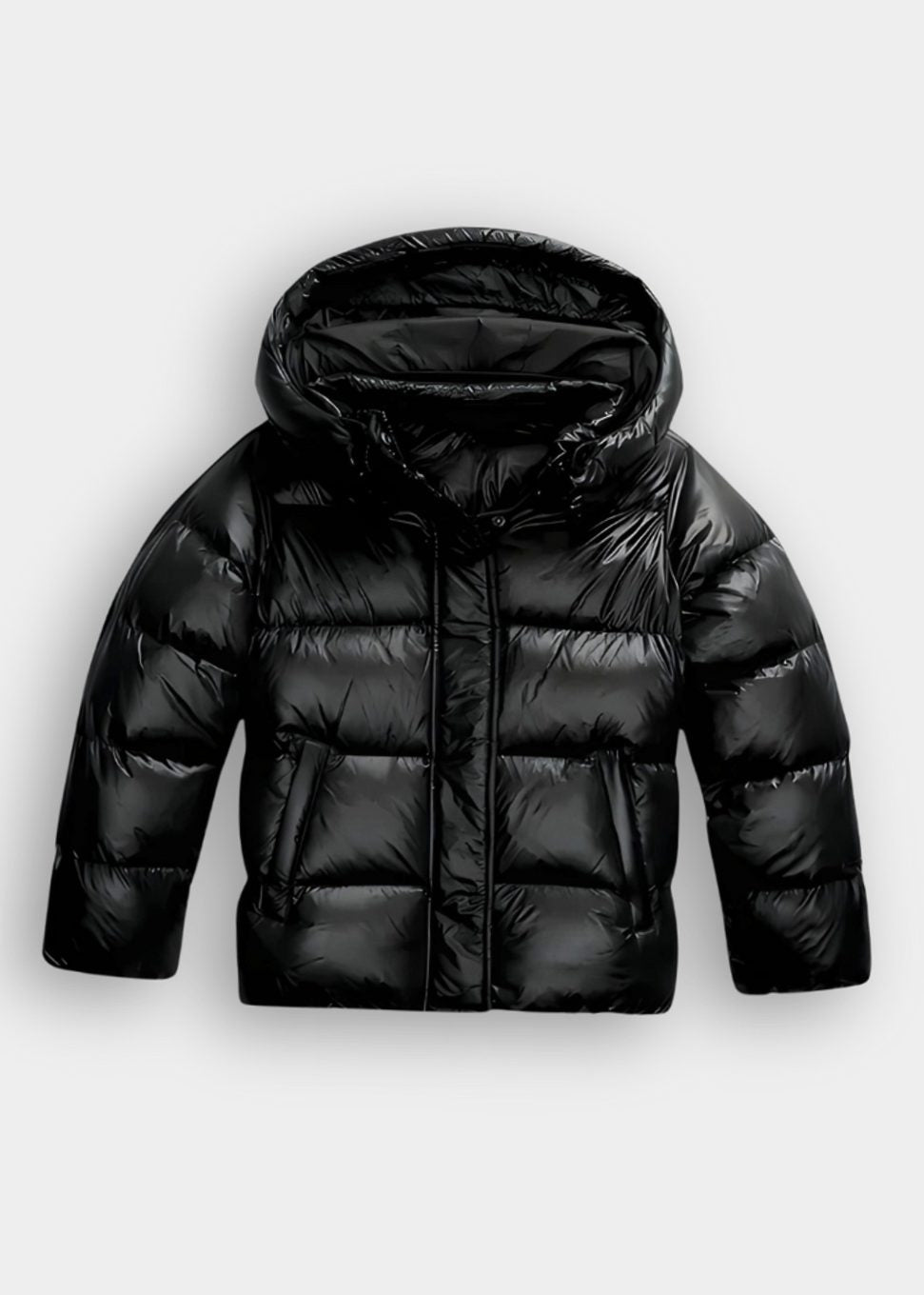 Mia | Women's Glossy Hooded Loose-Fit Quilted Jacket