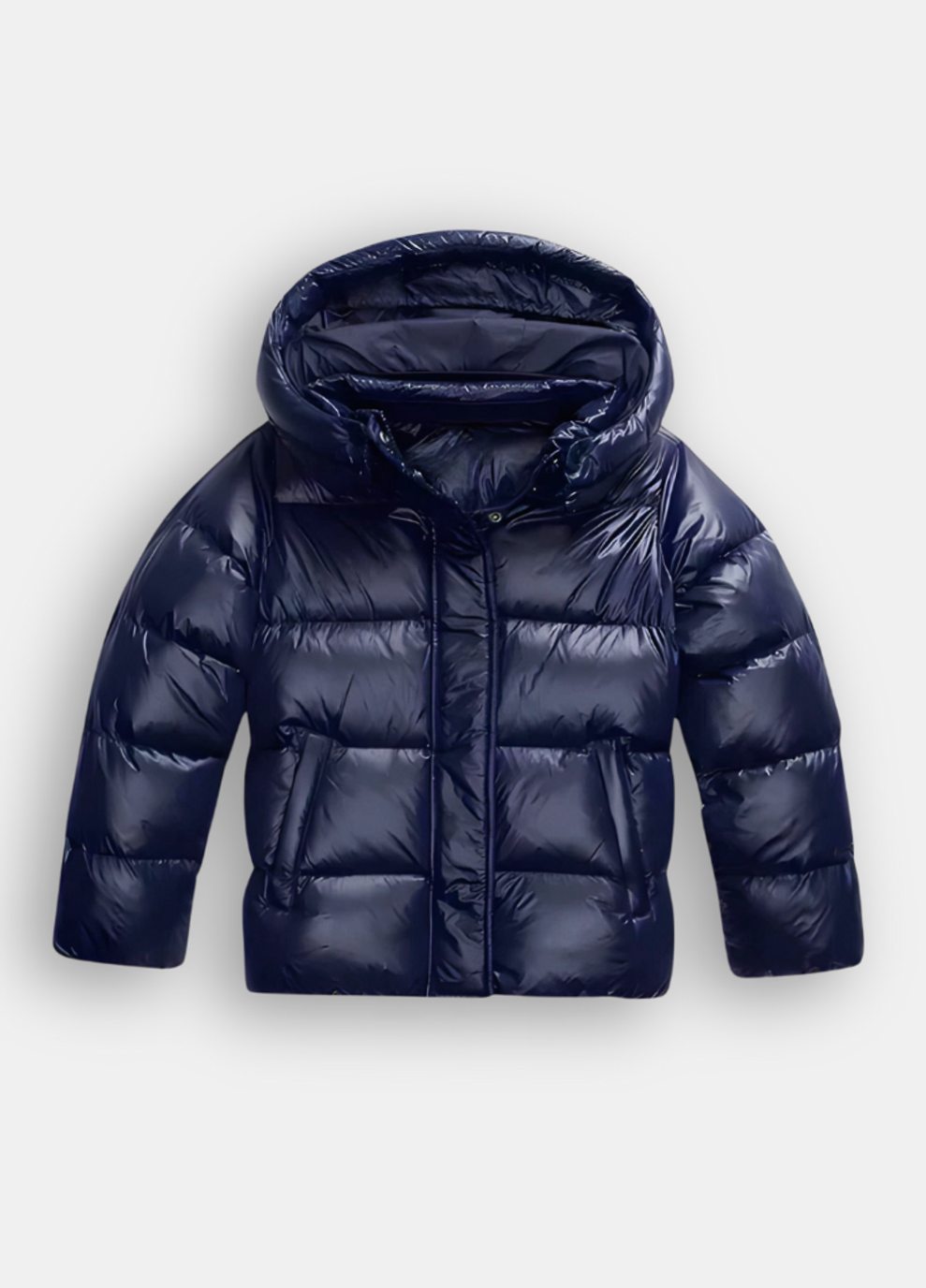 Mia | Women's Glossy Hooded Loose-Fit Quilted Jacket