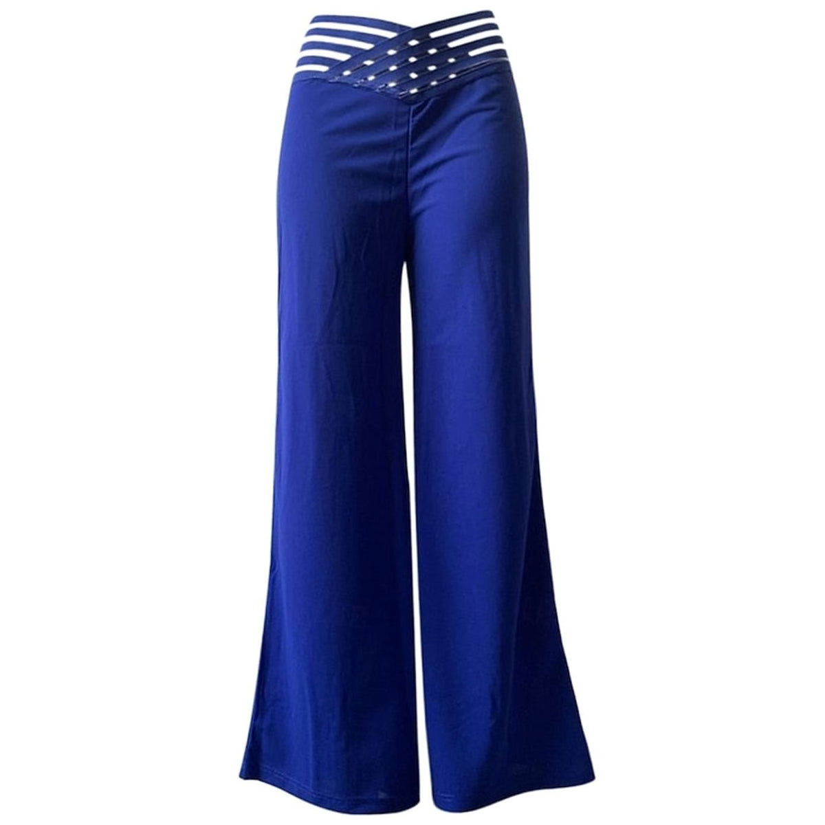 Grace | Women's High-Waist Wide-Leg Crossover Waistband Pants