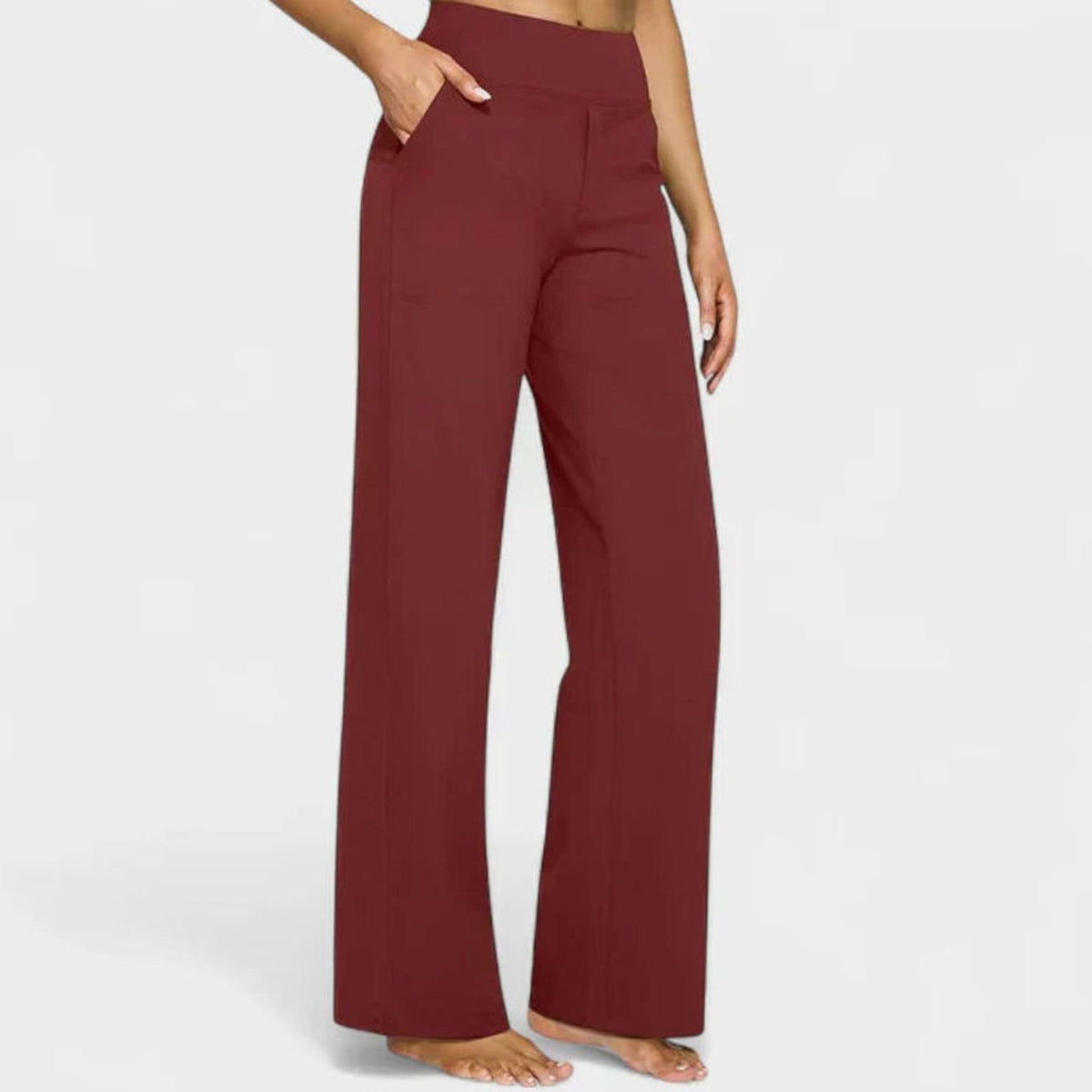 Olivia | Women's High-Waist Wide-Leg Dressy Trousers for Ladies