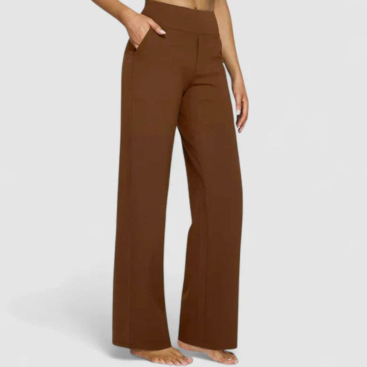 Olivia | Women's High-Waist Wide-Leg Dressy Trousers for Ladies
