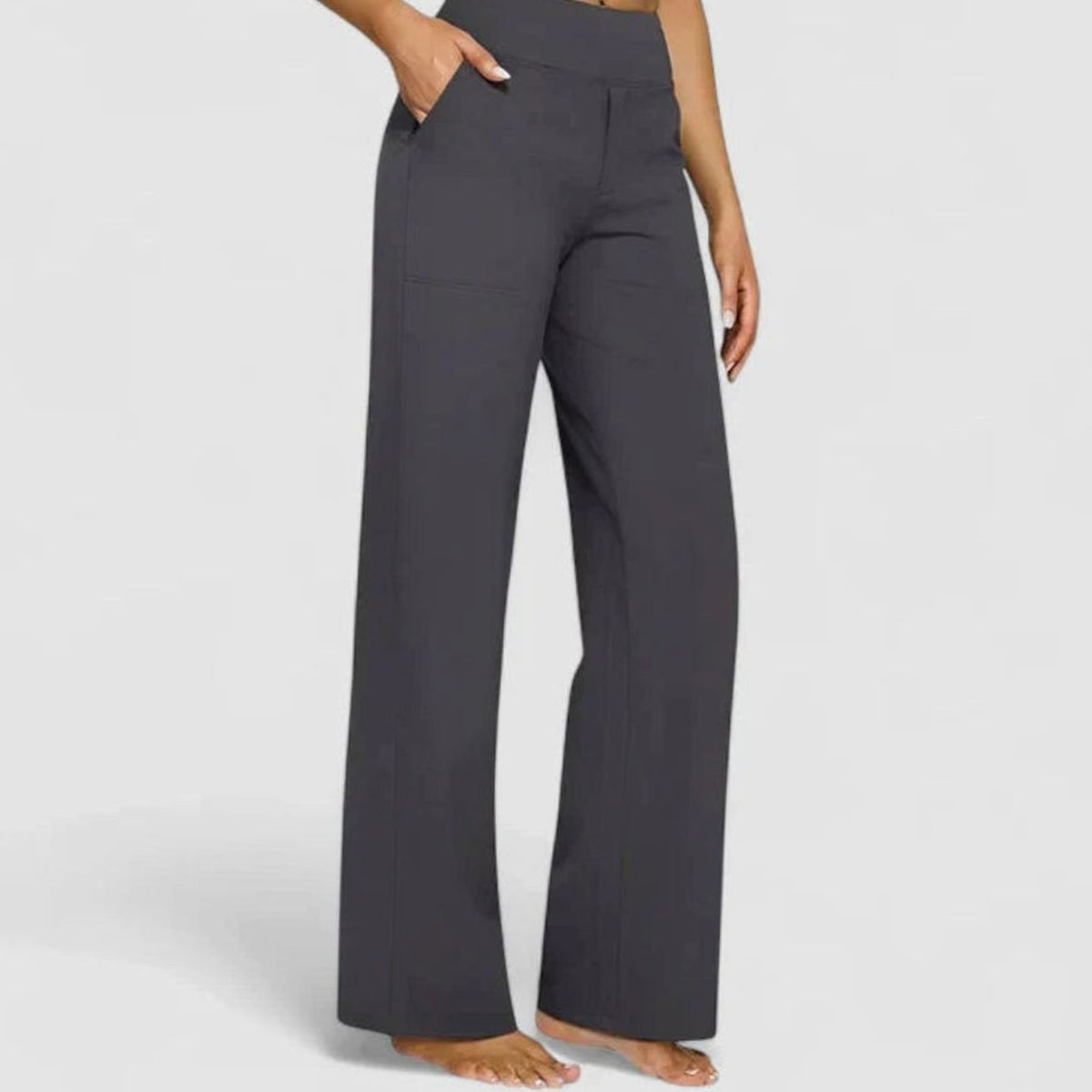 Olivia | Women's High-Waist Wide-Leg Dressy Trousers for Ladies