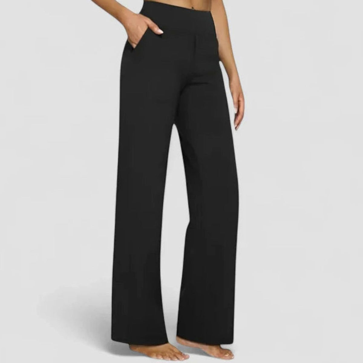 Olivia | Women's High-Waist Wide-Leg Dressy Trousers for Ladies