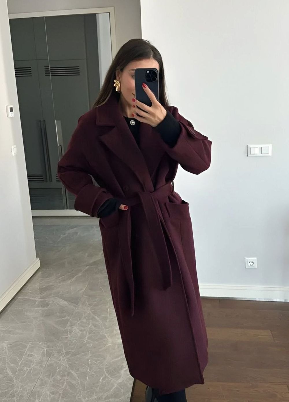 Isabella | Women's Long Belted Wrap Winter Coat