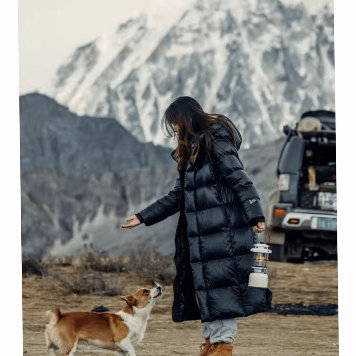 Scarlett | Women's Longline Quilted Hooded Puffer Jacket