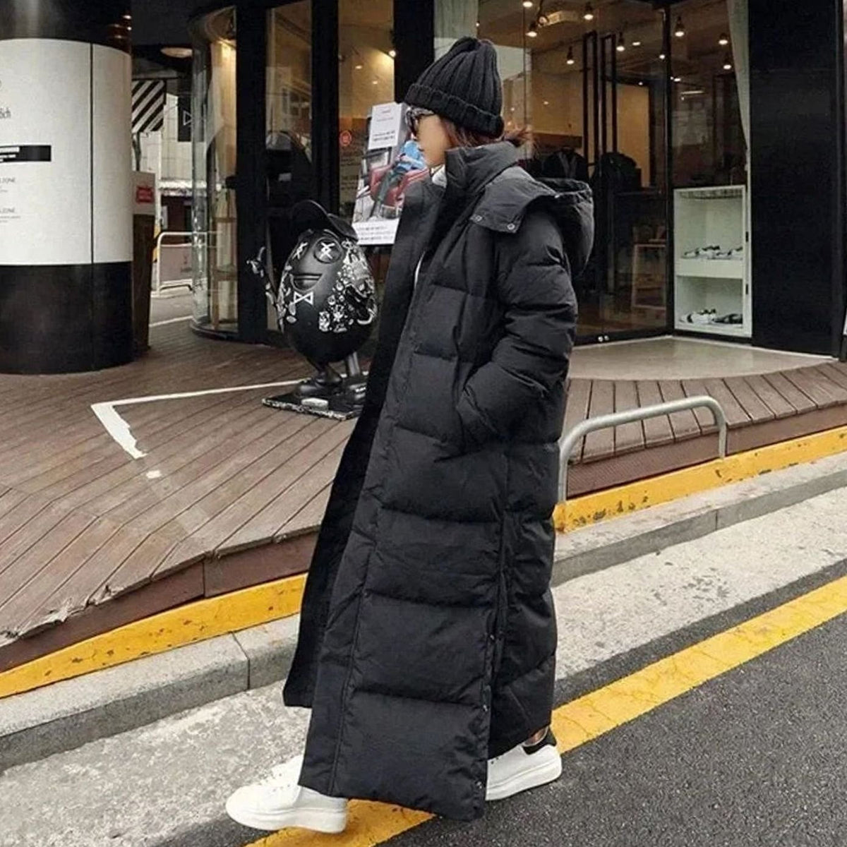 Madison | Women's Maxi Long Puffer Coat Removable Hooded Winter Jacket