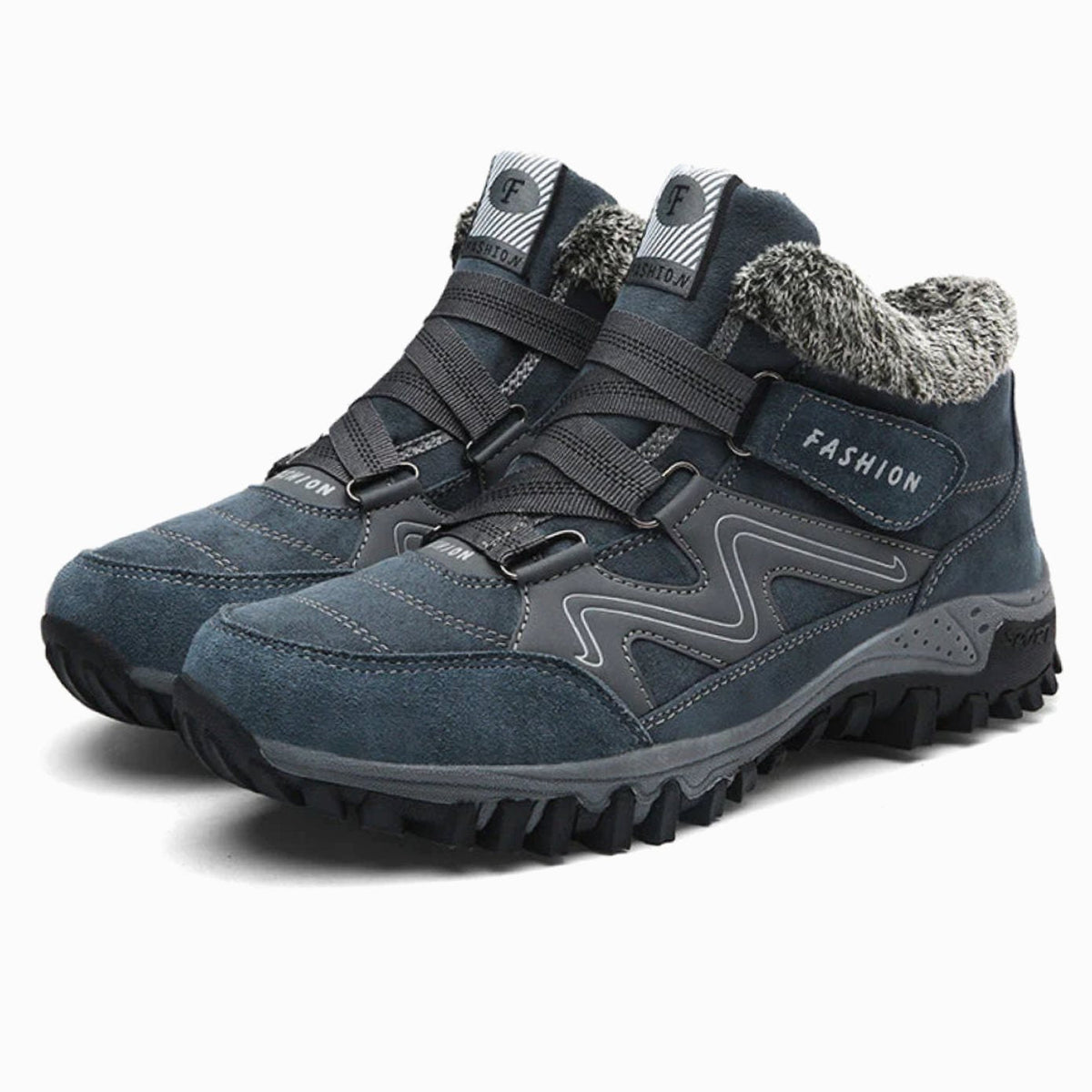 Evelyn | Women's Orthopedic Ankle Boots Faux Fur Lug Sole Winter Sneakers