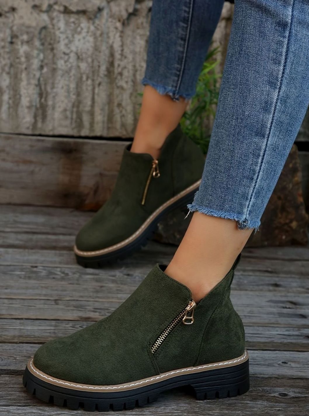 Victoria | Women's Orthopedic Ankle Boots Leopard Print Side-Zip Booties