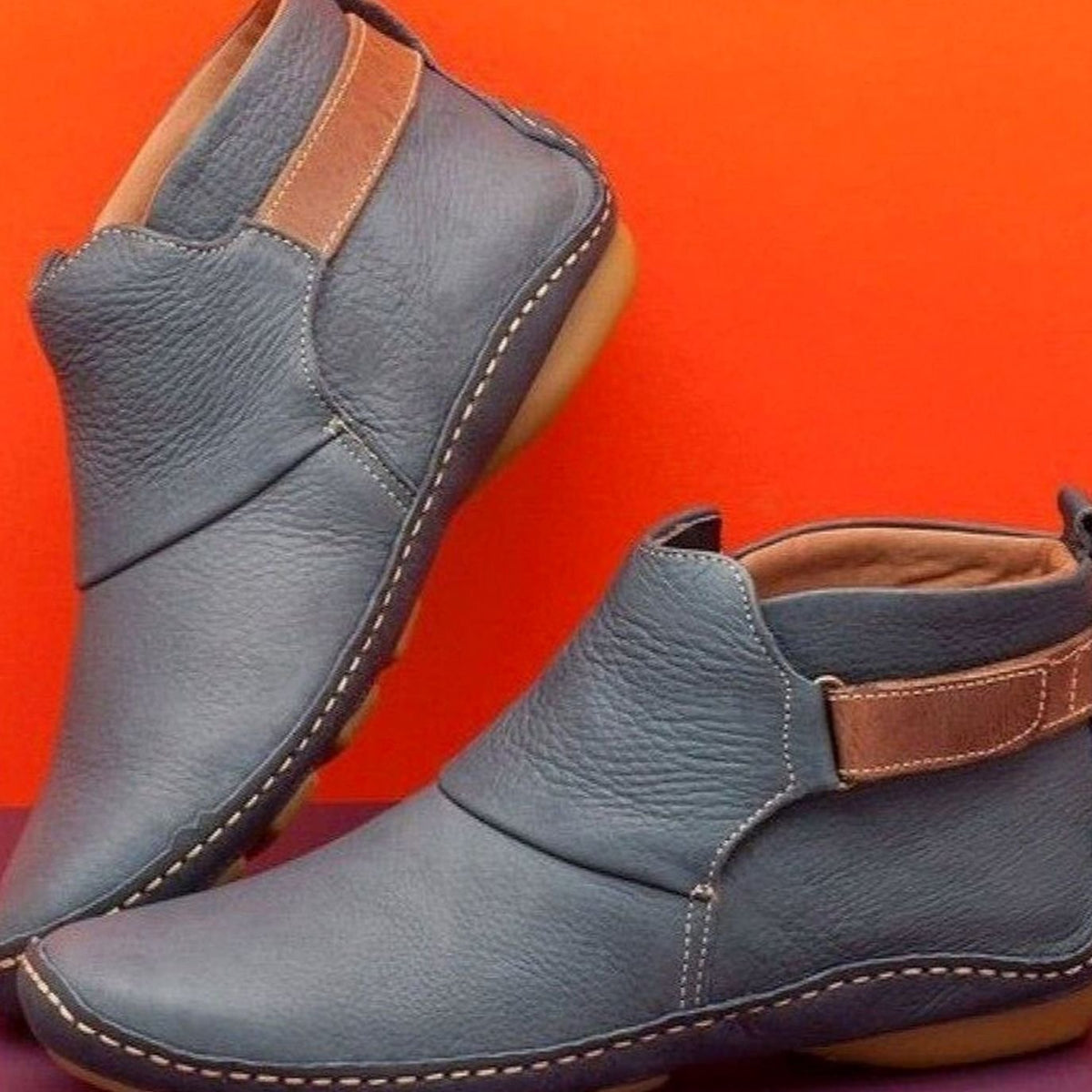 Scarlett | Women's Orthopedic Leather Slip-On Ankle Boots