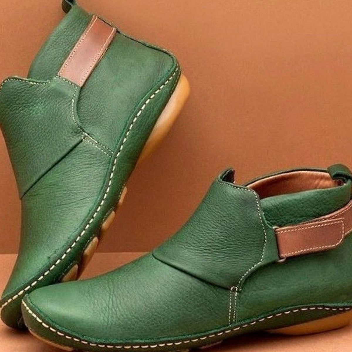 Scarlett | Women's Orthopedic Leather Slip-On Ankle Boots