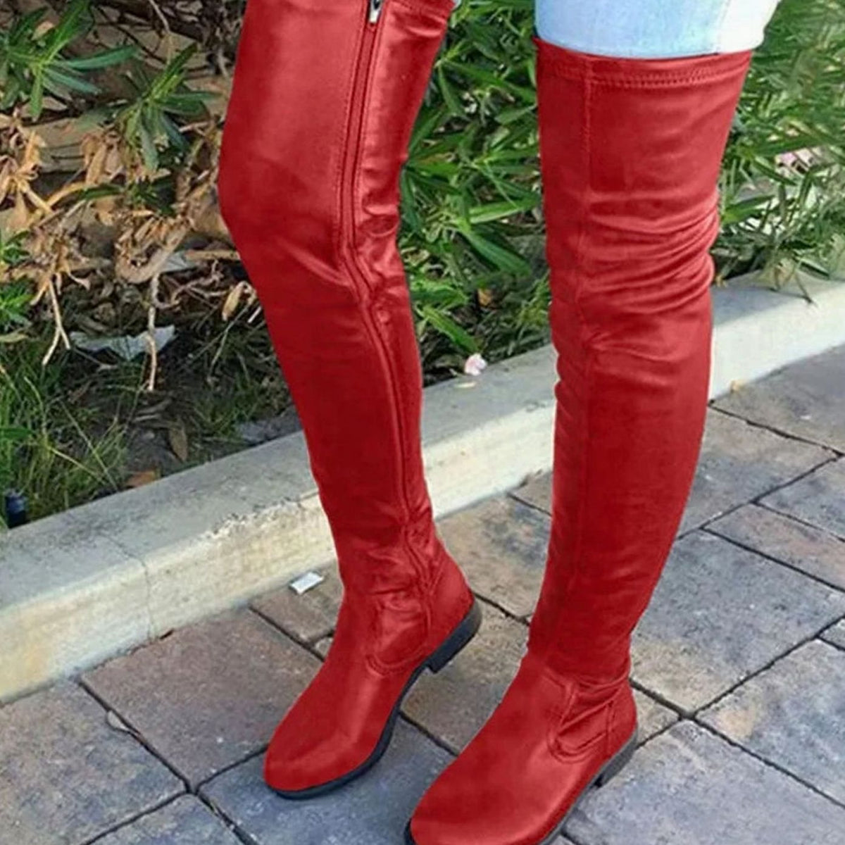 Amelia | Women's Over-the-Knee Slim-Fit Block-Heel Boots