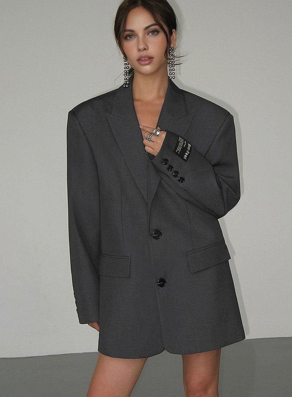 Emma | Women's Oversized Classic Notch-Lapel Tailored Blazer