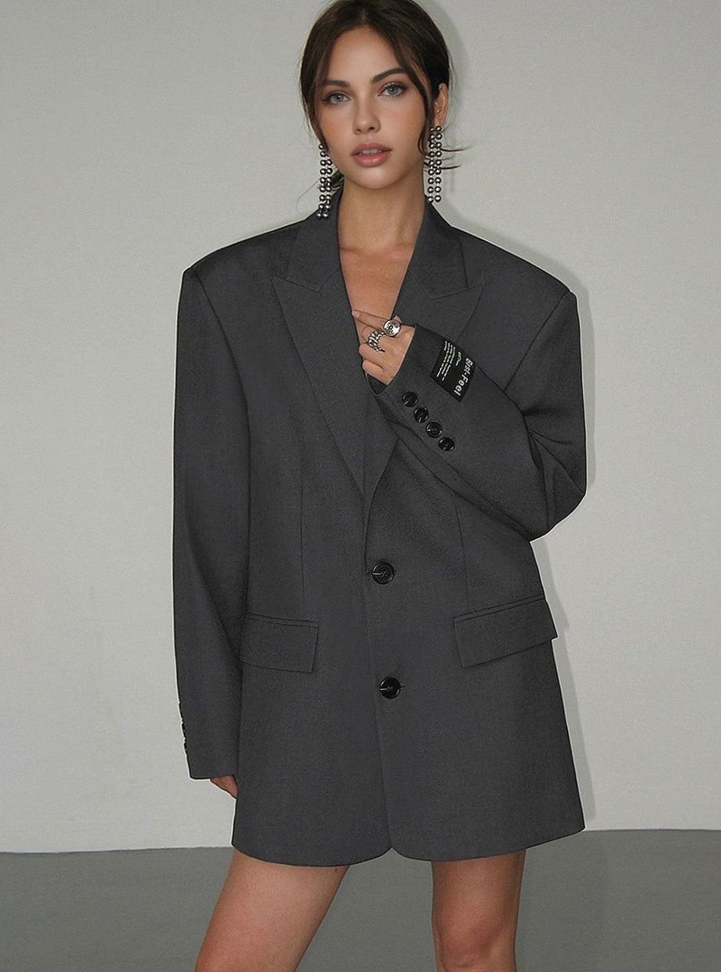 Emma | Women's Oversized Classic Notch-Lapel Tailored Blazer