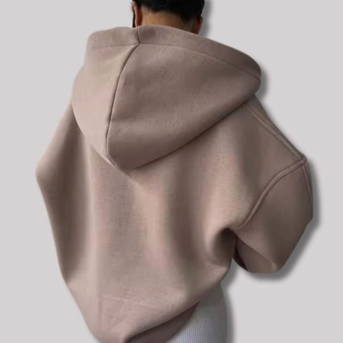 Emma | Women's Oversized Notch-Neck Pullover Hoodie Sweatshirt