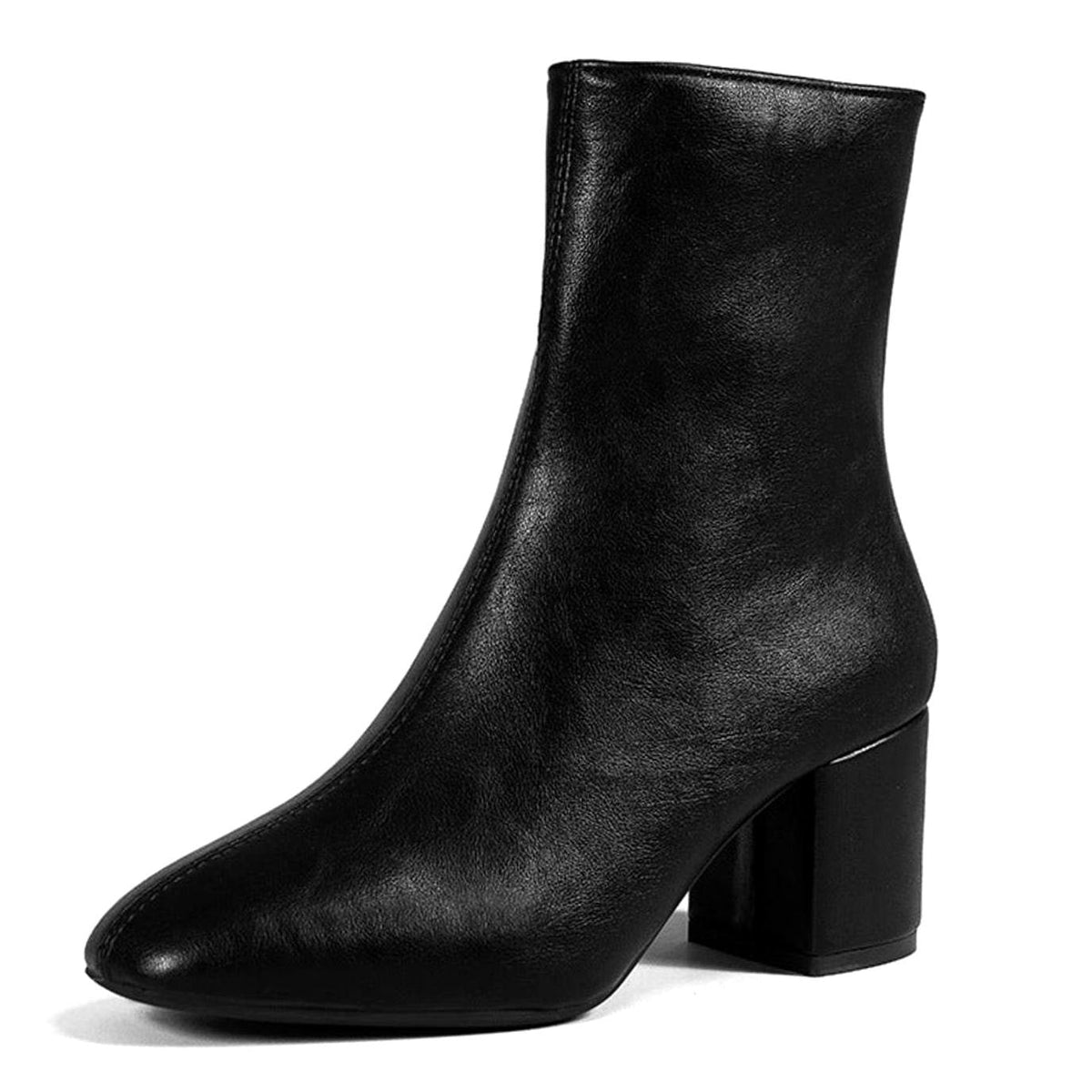 Harper | Women's Pointed-Toe Block-Heel Side-Zip Ankle Boots