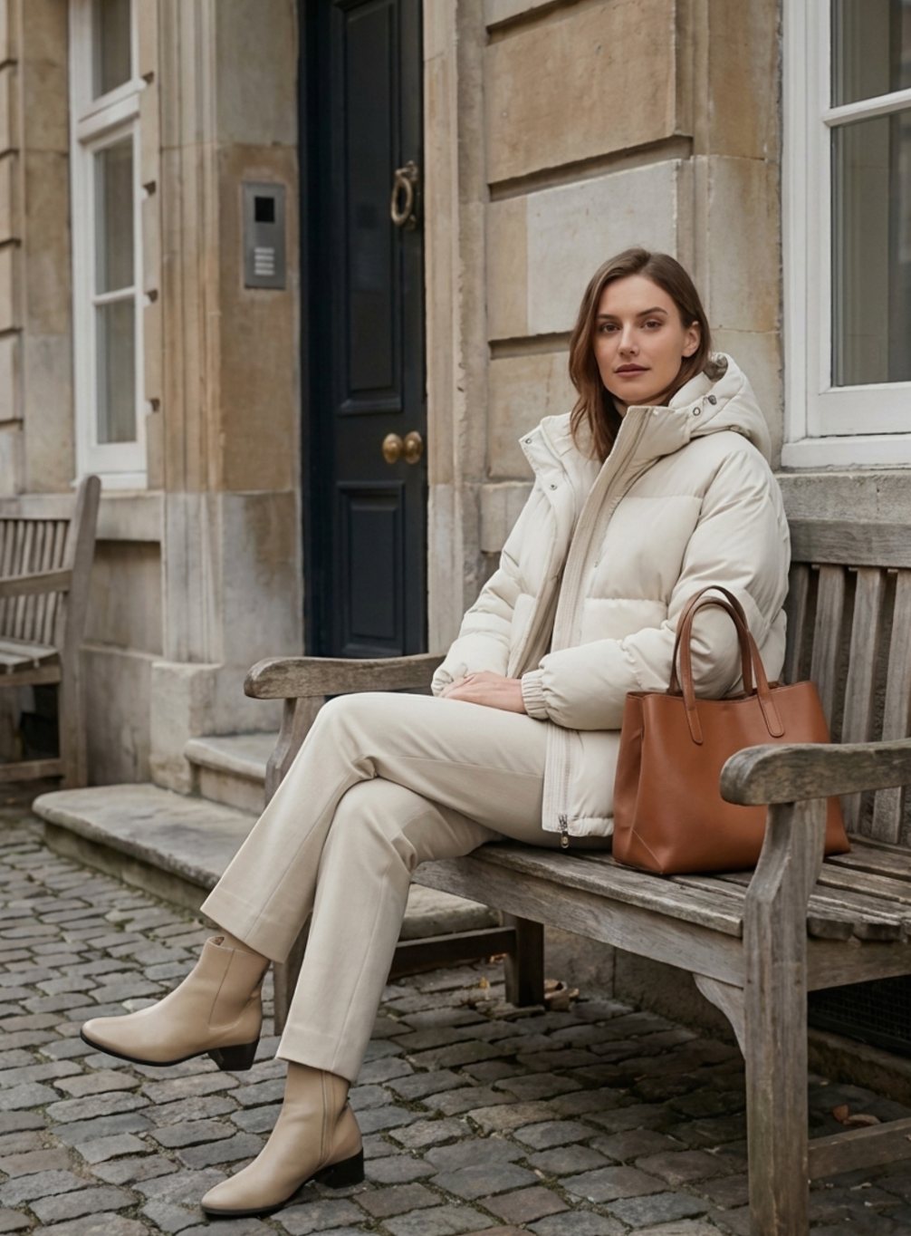 Madison | Women's Relaxed-Fit Hooded Puffer Jacket Drop-Shoulder Coat