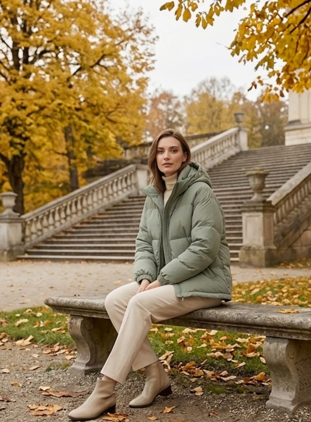 Madison | Women's Relaxed-Fit Hooded Puffer Jacket Drop-Shoulder Coat