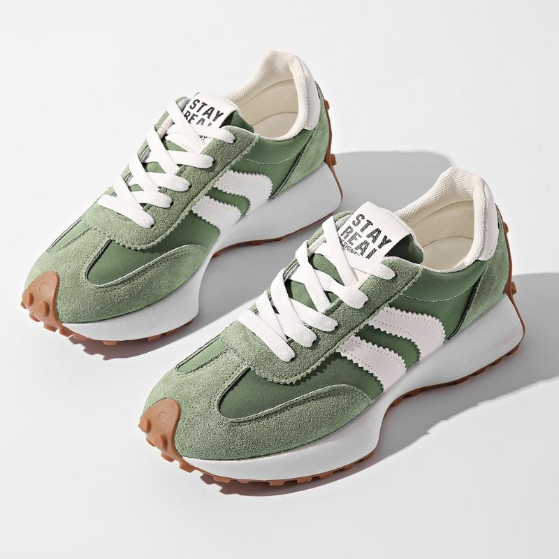 Charlotte | Women's Retro Platform Chunky Lace-Up Sneakers