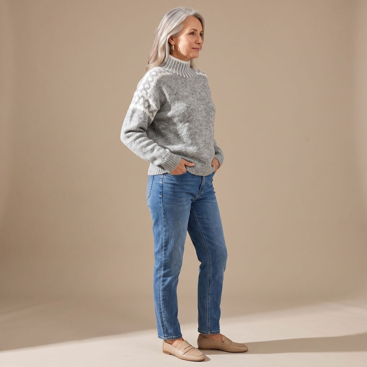 Layla | Women's Scandinavian Turtleneck Knit Livia Sweater