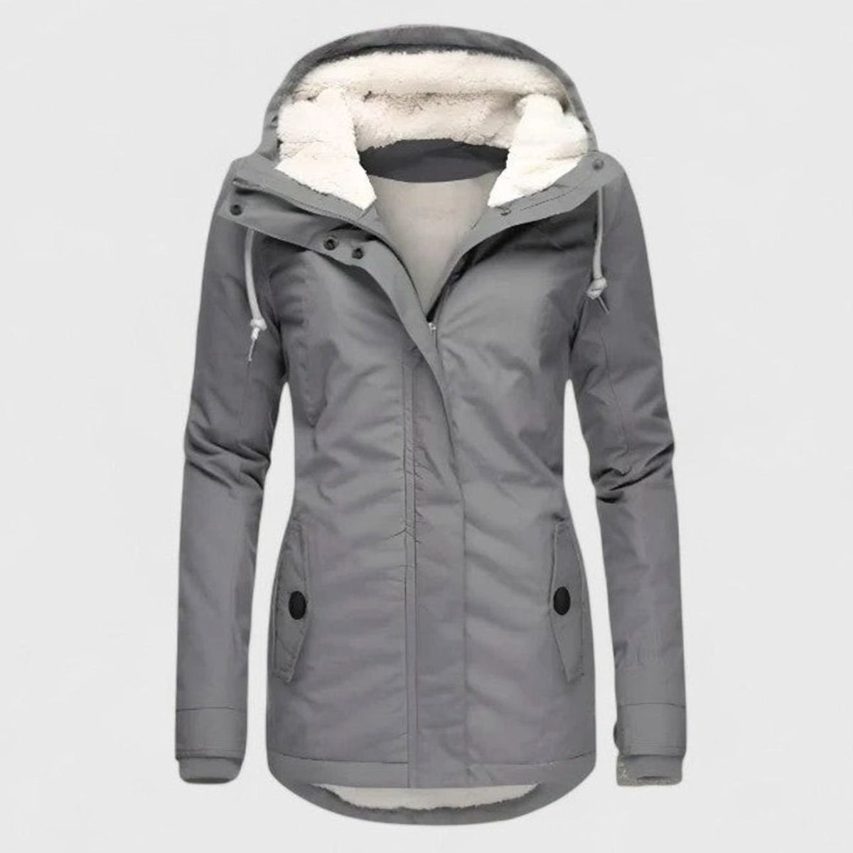 Charlotte | Women's Sherpa-Lined Waterproof Hooded Sophisticated Jacket