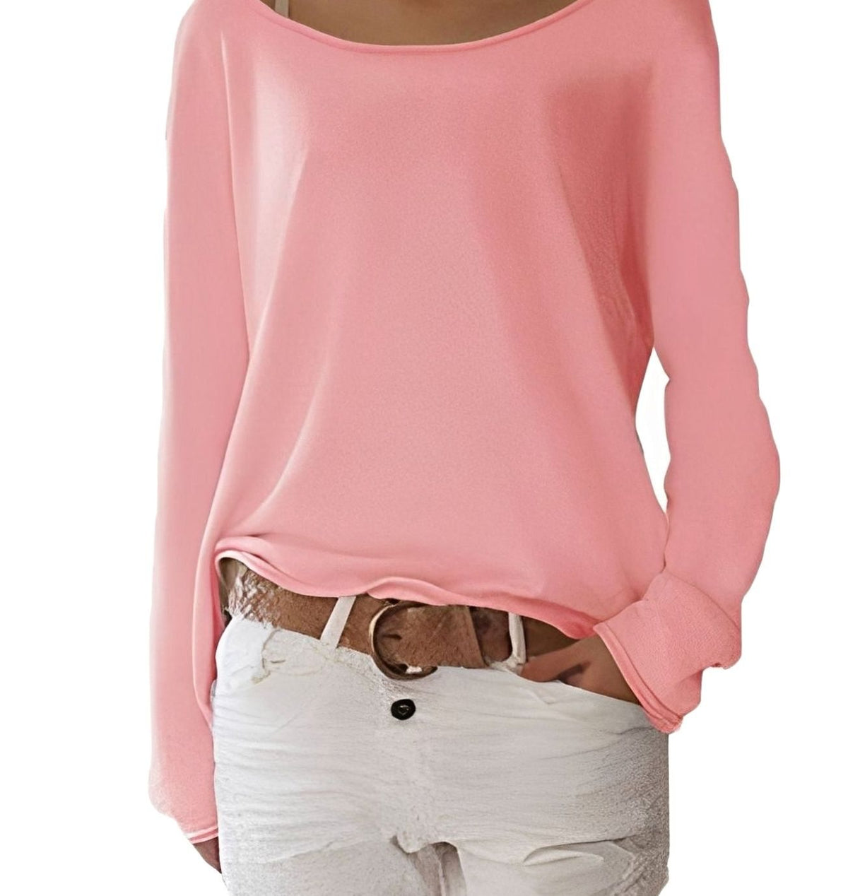 Madison | Women's Slouchy Off-the-Shoulder Long Sleeve Sweater