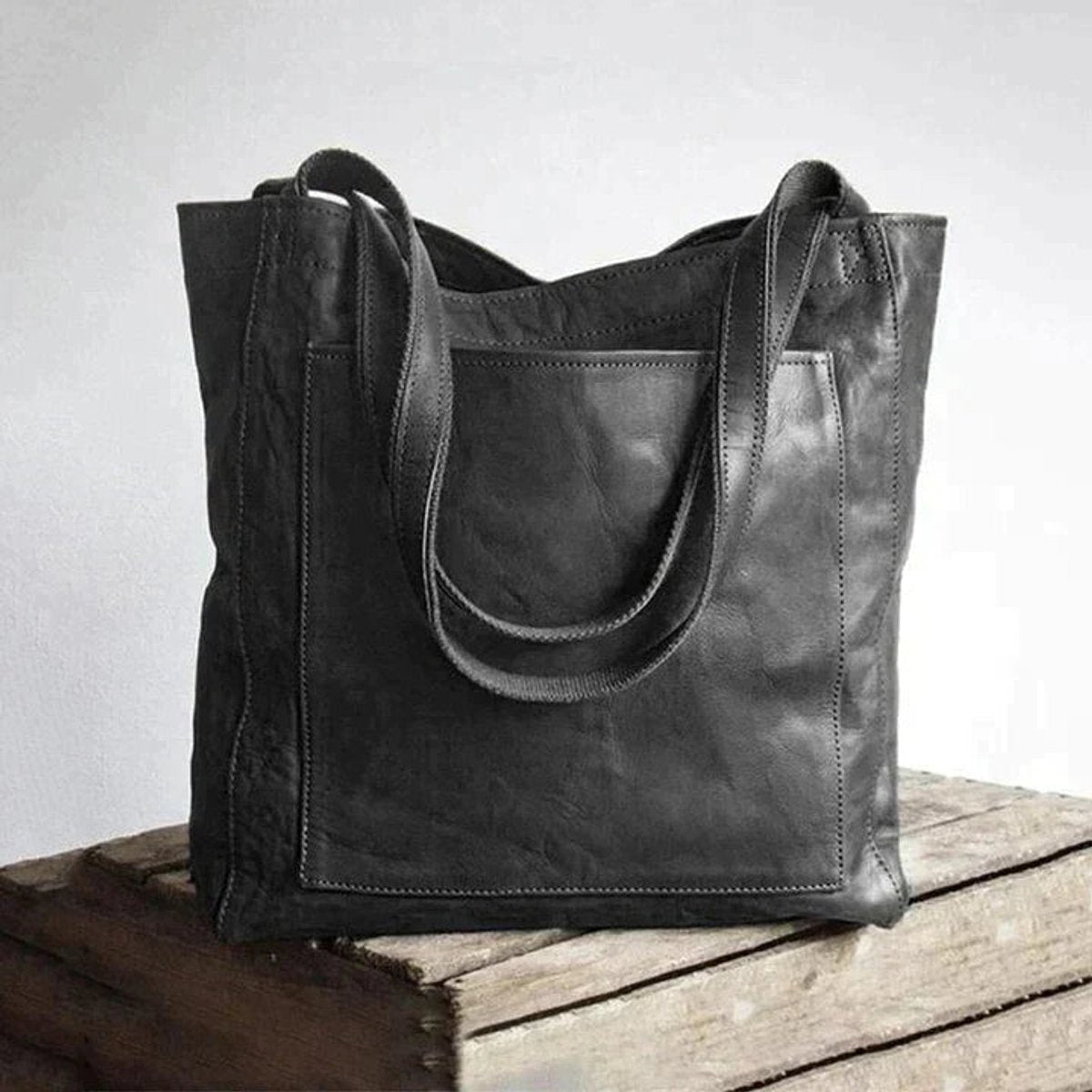 Layla | Women's Spacious Leather Shoulder Tote Bag