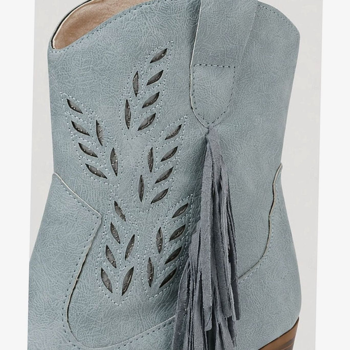 Emma | Women's Tasseled Western Cowboy Ankle Boots Block Heel