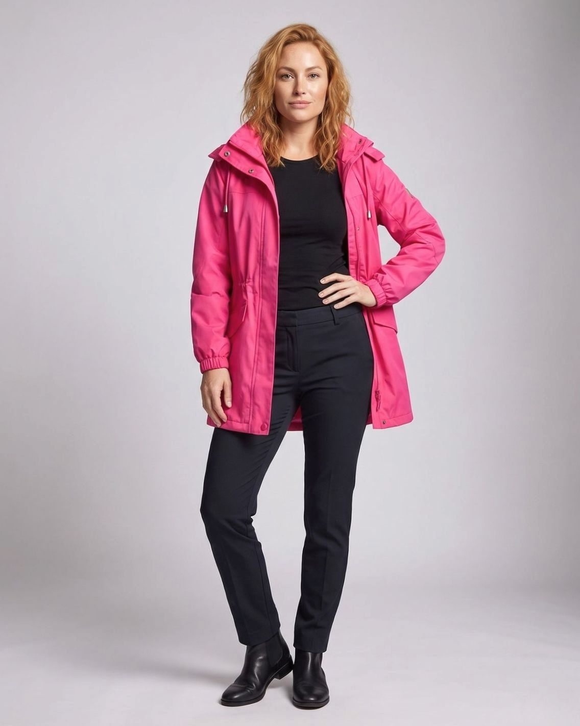 Evelyn | Women's Water-Resistant Hooded Drawstring Parka Coat