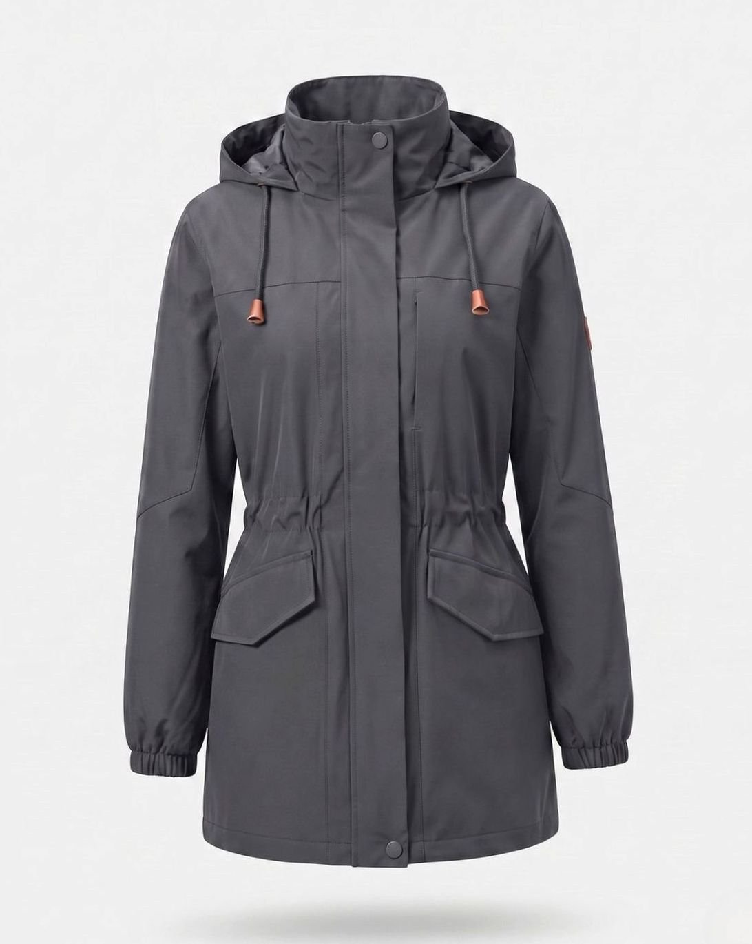 Evelyn | Women's Water-Resistant Hooded Drawstring Parka Coat